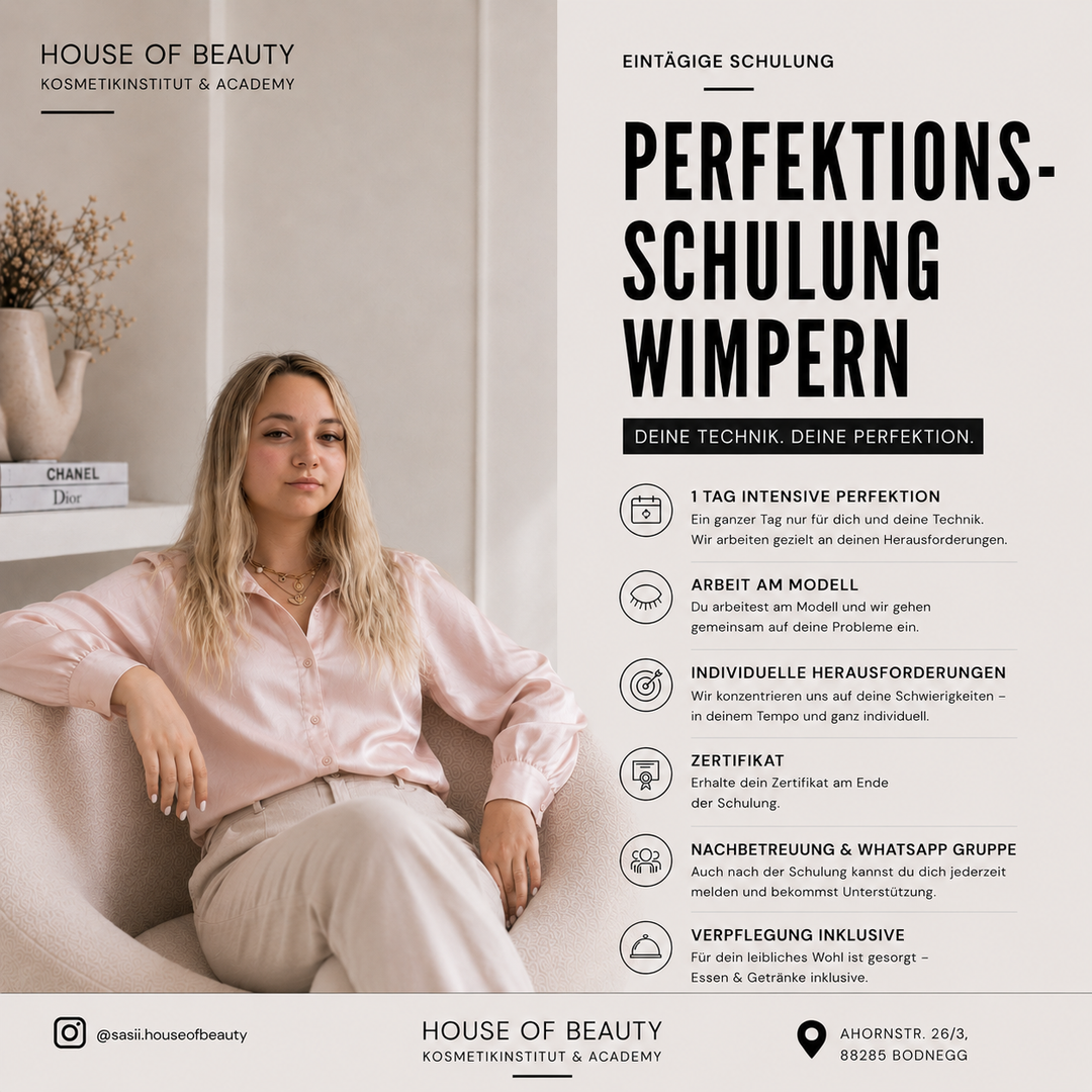 WIMPERN - PERFEKTIONSTRAINING - 1 Tag!