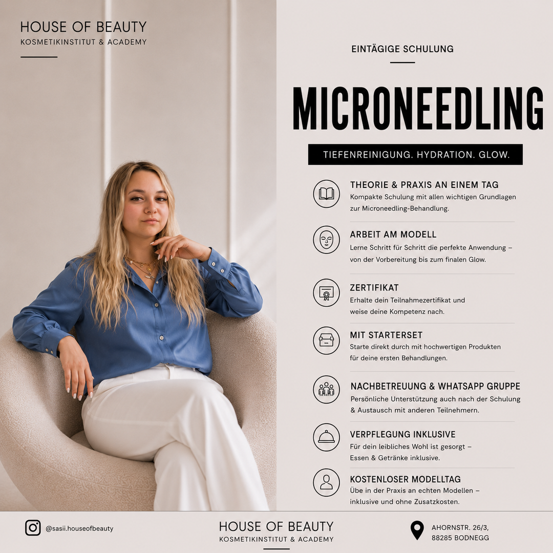 MICRONEEDLING - 1 Tages Schulung mit Starterset!
