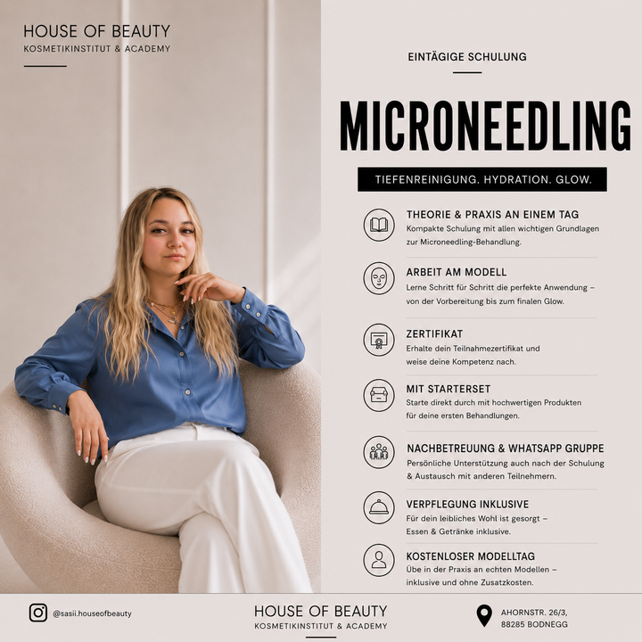 MICRONEEDLING - 1 Tages Schulung mit Starterset!