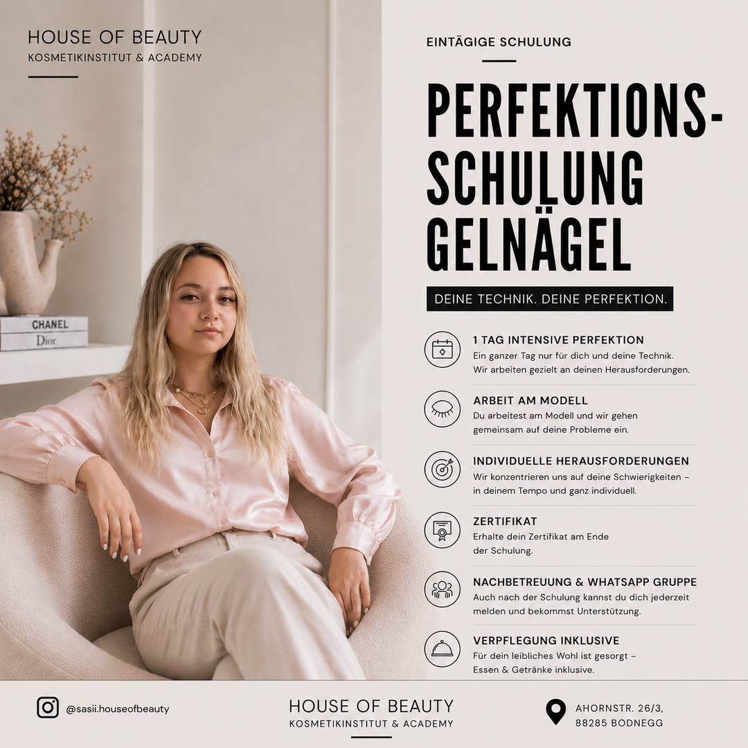 GELNÄGEL - PERFEKTIONSTRAINING - 1 Tag!