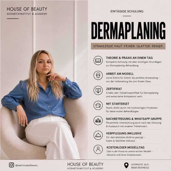 DERMAPLANING - 1 Tag inkl. Starterset!