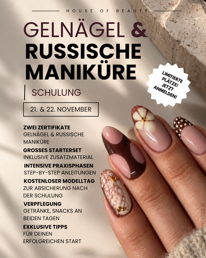 Kombischulung Nägel - 21.11. + 22.11.26 | 2 Tage inkl. Startetset